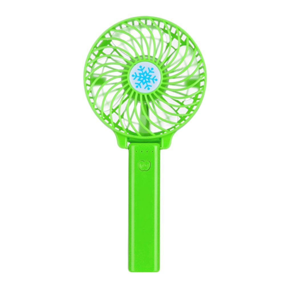 Draagbare Hand Ventilator Usb Oplaadbare Opvouwbare Handheld Mini Fan Koeler 3 Speed Verstelbare Koelventilator Voor Outdoor Reizen: green