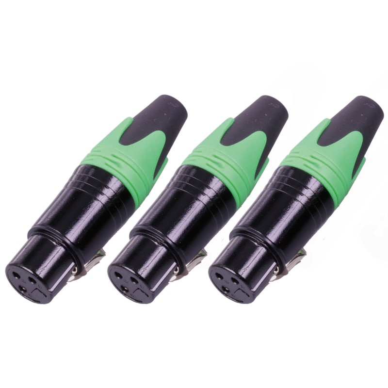 1pc nc3 mxx& nc3 fxx xlr-kontakt , 3 pinner, lodding xl hannplugg & hunnkontakt lydmikrofonkontakt til mikrofon , 7 farger tilgjengelig