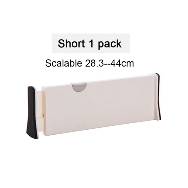 Justerbare skuffer teleskopopdeler gør-det-selv plads garderobe lagdelt plastik isolation board bogreol hylder skabsholder: 01