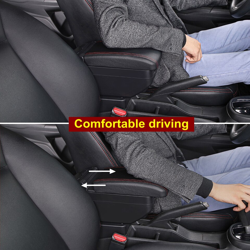 Armstöd låda för chevrolet aveo/lova  t200/t250 2002 dual layer pu läder stor utrymme bil central butik innehåll låda usb char