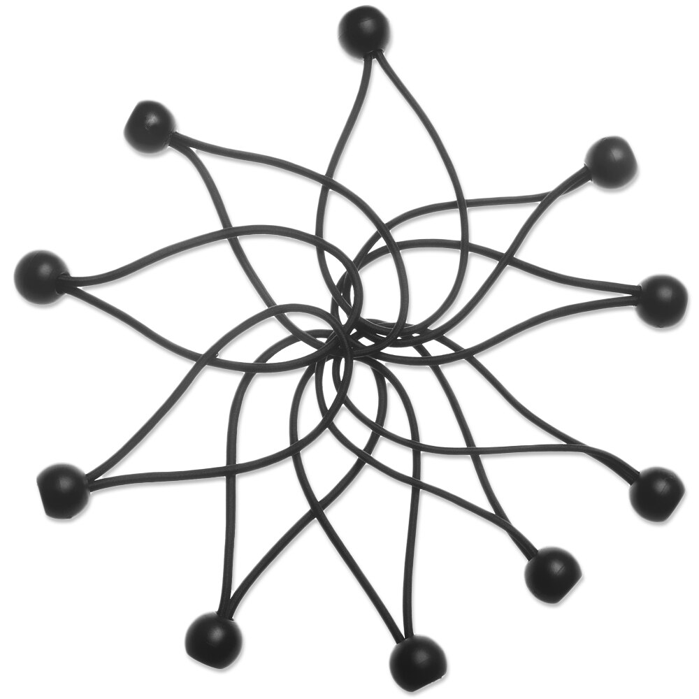 10PCS Black Ball Bungee Pack Shock Elastic Tie Loop Cord Fixing Securing Trailer Ropes Buckle Backpack Accessories Outdoors Tool