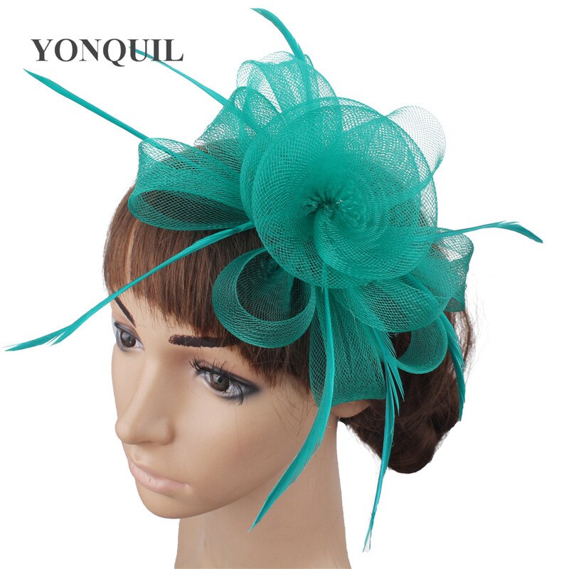 mariée coiffe de mariage accessoires dames femmes fête Vintage Fascinators coiffure épingle à cheveux lumière violet accessoire de cheveux: as picture