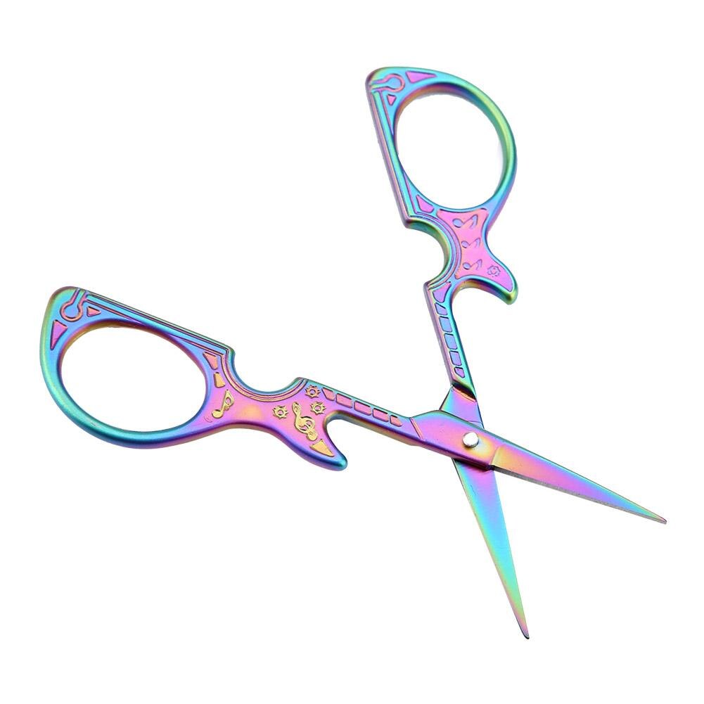 1pcs DIY Fashionable Guitar Shape Antique Sewing Shears Art Work Embroidery Scissor