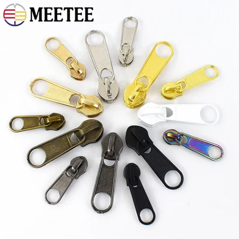 20/50Pcs 3# 5# Nylon Zipper Slider Zippers Closure Bag Clothes Replacement Zip Pull Head Zips Repair Kit DIY Sewing Accessories