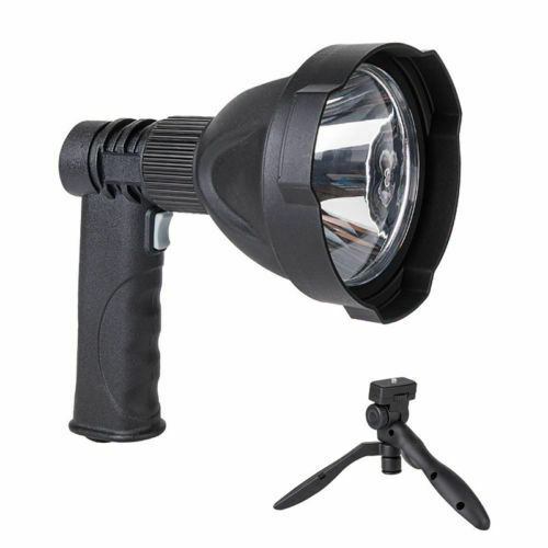 RV Camper Searchlight Flashlight Outdoor Camping LED Strong Light Rechargeable Spot Lamp Bracket 10W 2000LM L2 Universal