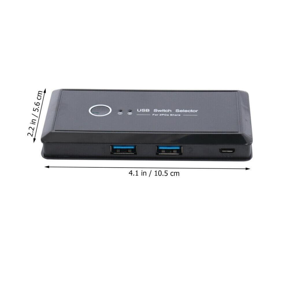 USB 3.0 Switch Selector Switch USB Sharing Switcher 4/2 PCs Share 1 Device 4/2 Port KVM Selector for Keyboard Printer Monitor