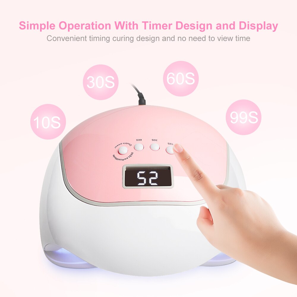 Uv Lamp Nagels 72W Lampara Uv Led Lampen 36Leds Nail Lamp Unhas Nail Droger Machine Lampe Voor alle Gels Met Smart Sensor