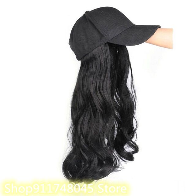 Cap Wig Shake the sonic boom hat wig one autumn and winter long curly/ straight hair big wave