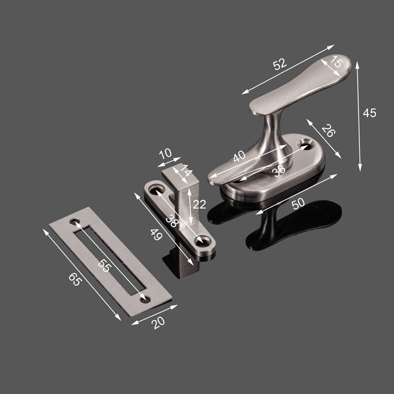 1Pcs Stainless Steel Door Bolts Wood Window Latch Bathroom Door Lock Latch