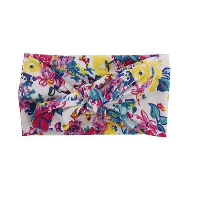 Bandeau élastique en coton pour bébé fille, Turban extensible, fleur lapin, couvre-chef, accessoires pour cheveux,