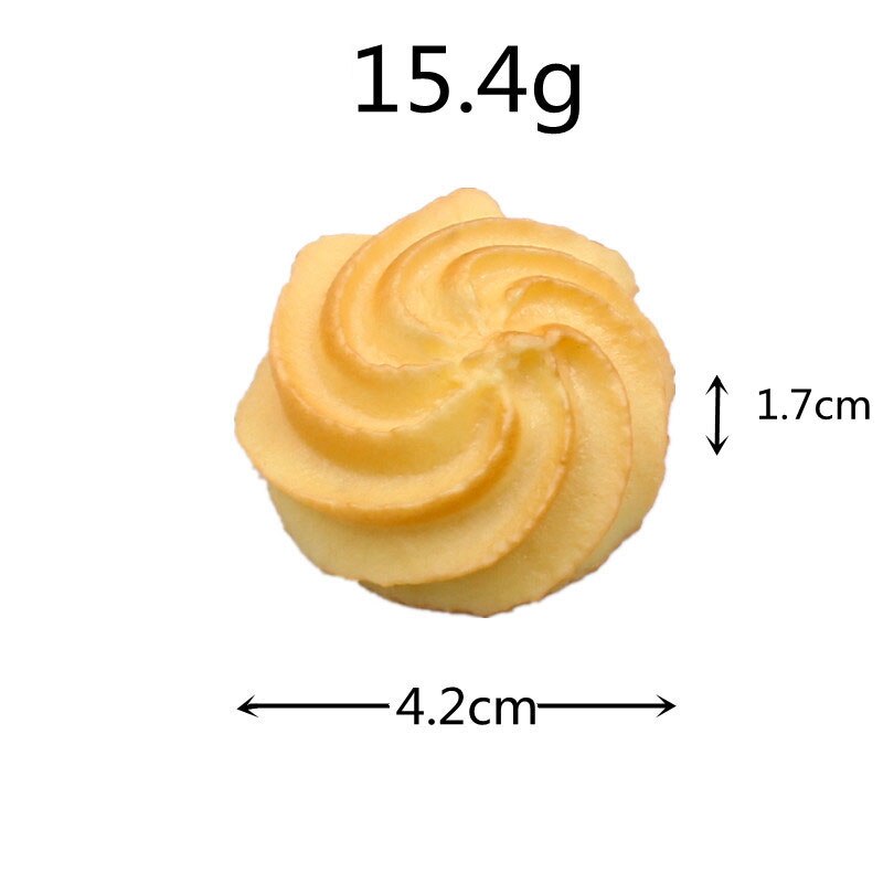 Artificial Cookie Faux Cookie Model Home Simulation Biscuit Food Dessert Baking Kitchen Decoration Table Window Props: 06