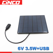 6 V 3.5 W Zonnepaneel Draagbare Mini Sunpower DIY Module Systeem Voor Solar Lamp Batterij Speelgoed Telefoon Oplader Cellen 6 V Watt Volt