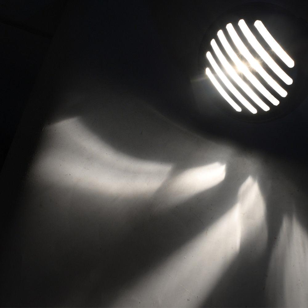 DC 12V motocykl grill reflektor z Bracktes motocykl retro reflektory silnik Moto skuter klasyczny przednie światła okrągła lampa