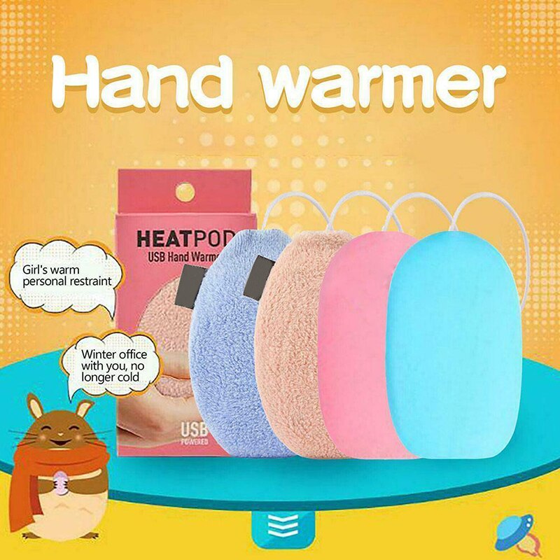 Hand Warmers USB Plug and Play Electric Heat Hands Warmer with/without Plush Cover I88