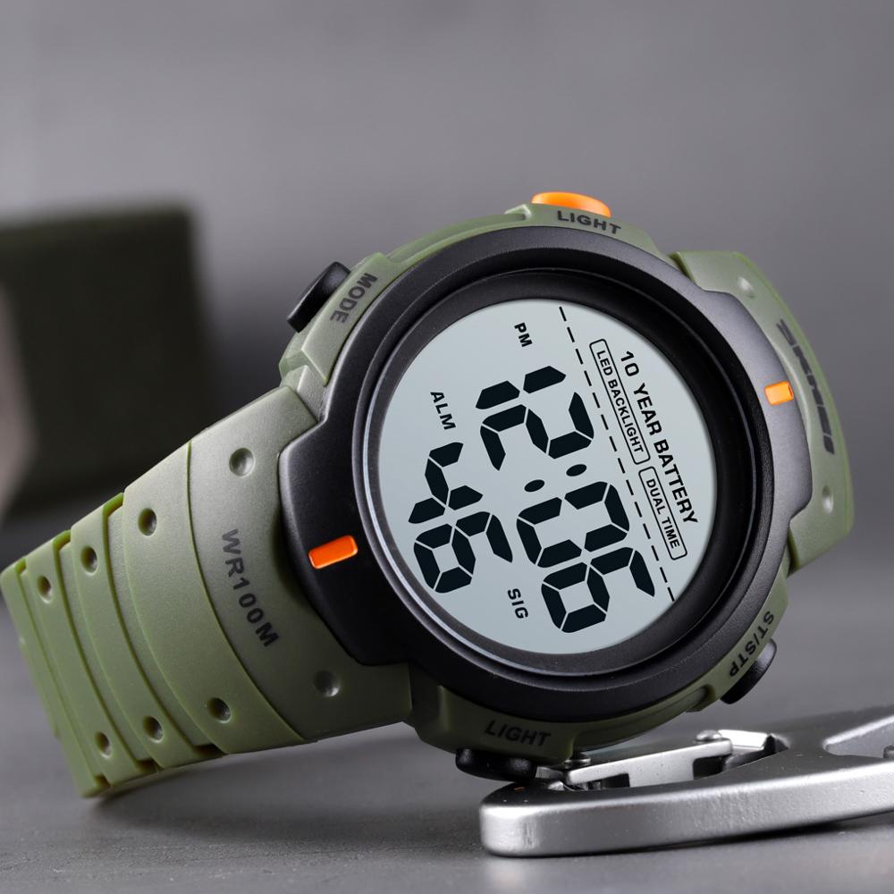 Skmei vanntett sportsklokke til menn svømming vekkerklokke multifunksjonsklokke ledet digital armbåndsur relogio masculino 1560