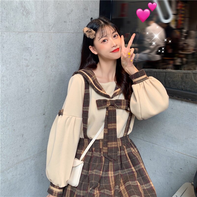 Japanese sweet lolita dress suit top+skirt women's western style large size big size M-4XL victorian dress kawaii girl cos