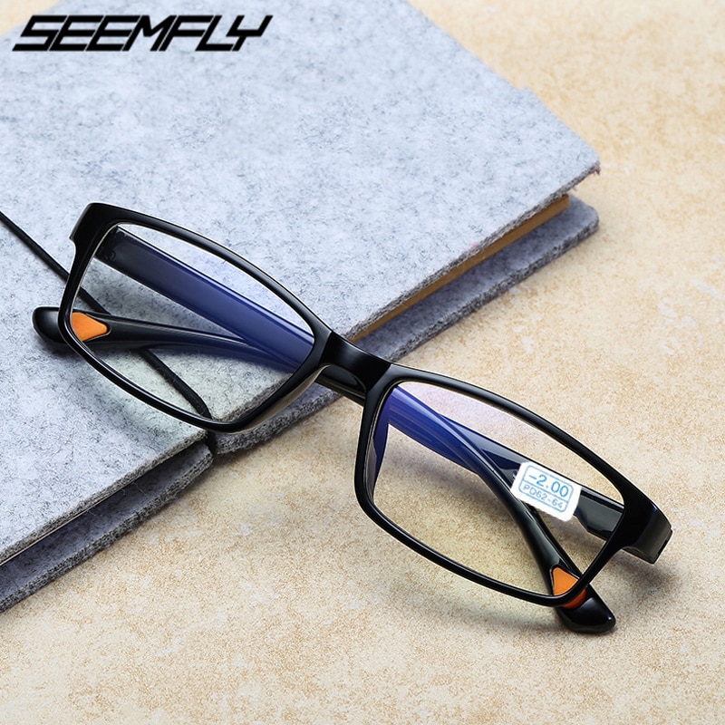 Seemfly TR90 Bijziendheid Bril Mannen Vrouwen Recept Bijziend Brillen Frames Optische Korte Sight Eyewear 0 Tot-4.0