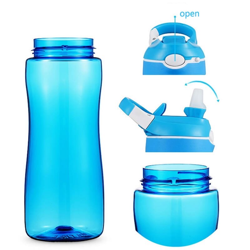 Upspirit tritan børn strå vandflaske plast høj kapacitet drikke kedel kop udendørs sport rejse protein shaker drinkware