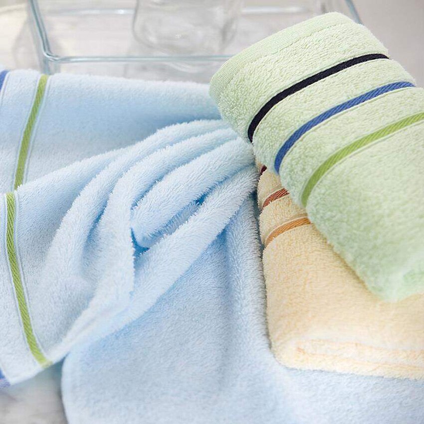 100%  katoenen gestreepte handdoeken met effen oppervlak, snel drogende handdoeken voor volwassenen versus roze haartulbandhanddoek