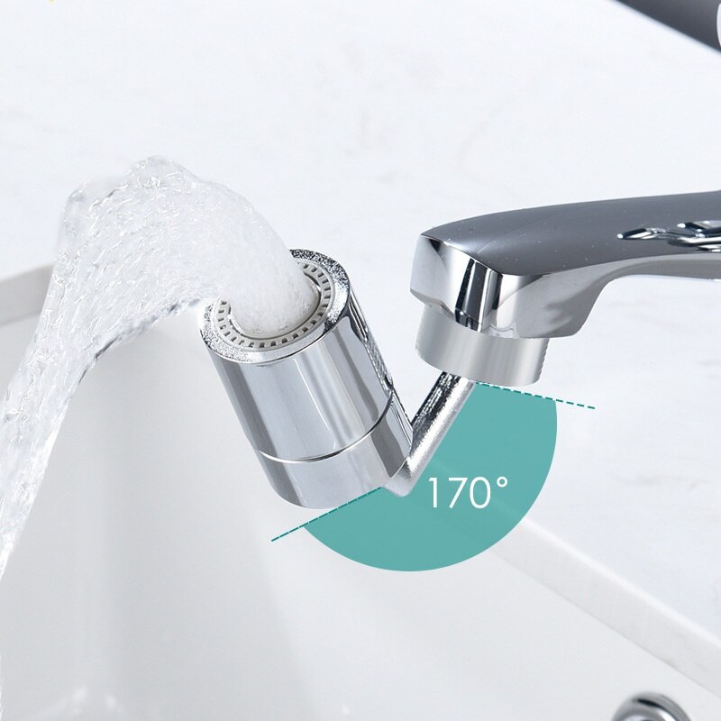 720 Degree Swivel Sink Faucet Aerator Big Angle Large Flow Aerator Dual Kitchen Function Faucet Aerator Rotatable Bubbler Tap
