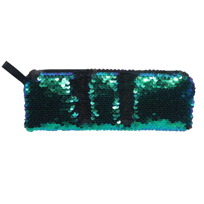 1 pcs Sequin Pencil Case Flash Magic Sequin Pen Bag School Supplies Girl Handbags Sundries Cosmetic Bag Multi-function Bag