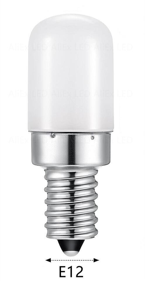 3pcs/lot 3W E14 E12 LED Fridge Light Bulb Refrigerator Corn bulb AC220V LED Lamp White/Warm white SMD2835 Replace Halogen Light: Yellow / Blue
