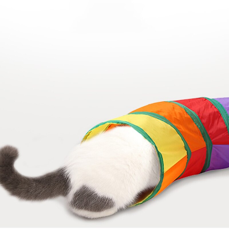 Intérieur extérieur Kitty chiot Tube jouets chat de compagnie pratique pliable Tunnel jouet pour se cacher et trouver des exercices d'entraînement