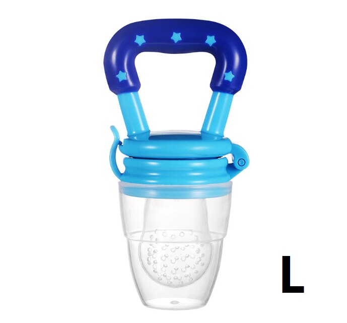 3 Maten 4 Kleur Fruit Tepel Tandjes Baby Tandjes Tepel Veiligheid Baby Speelgoed: Blue L