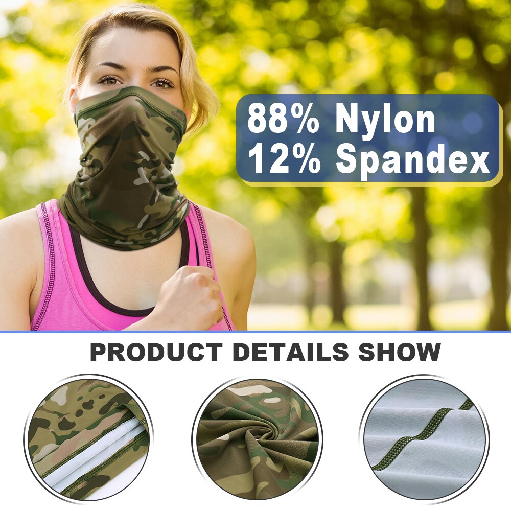 Motorcycle Bandana Half Face Mask Cover Neck Gaiter Motocross Biker Moto Motorbike Snowboard Breathable Scarf Headband Balaclava