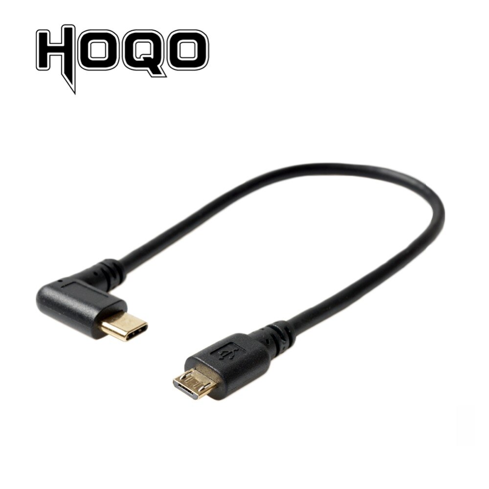 Acodado 90 grados USB C Micro B Mini USB 5 pines macho a USB 3,1 tipo C codo Micro USB 2,0 OTG adaptador de Cable de datos
