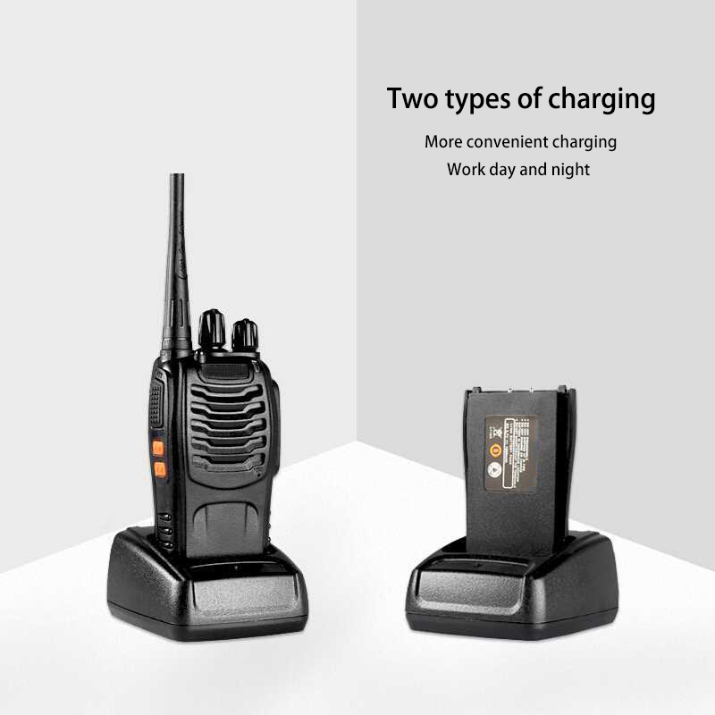 Profession Walkie Talkie 5W UHF Two-Way Radio Station Transceiver Two Way Radio Communicator USB Charging Walkie-Talkie