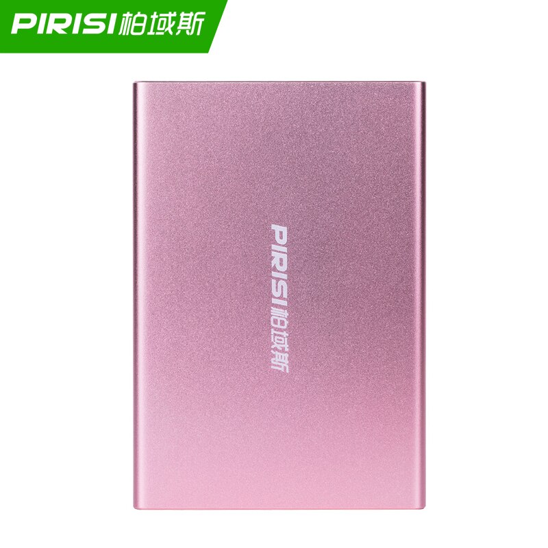 Pirisi original ekstern harddisk 500gb bærbart disklager 5 farver valgfri til pc, mac, tablet, xbox , ps4, tv-boks: Lyserød