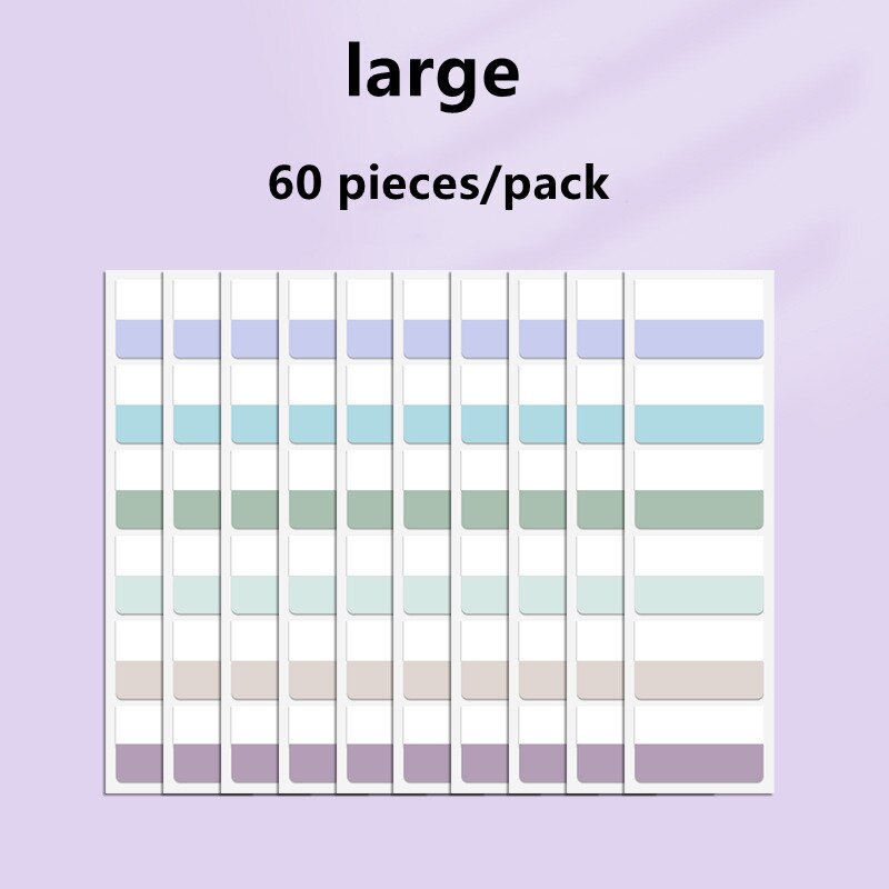 Huisdier Plastic Index Sticker Categorie Etiketten Leuke Sticky Notes School Student Bladwijzer Papier Zelfklevende Instructie Sticker: B4