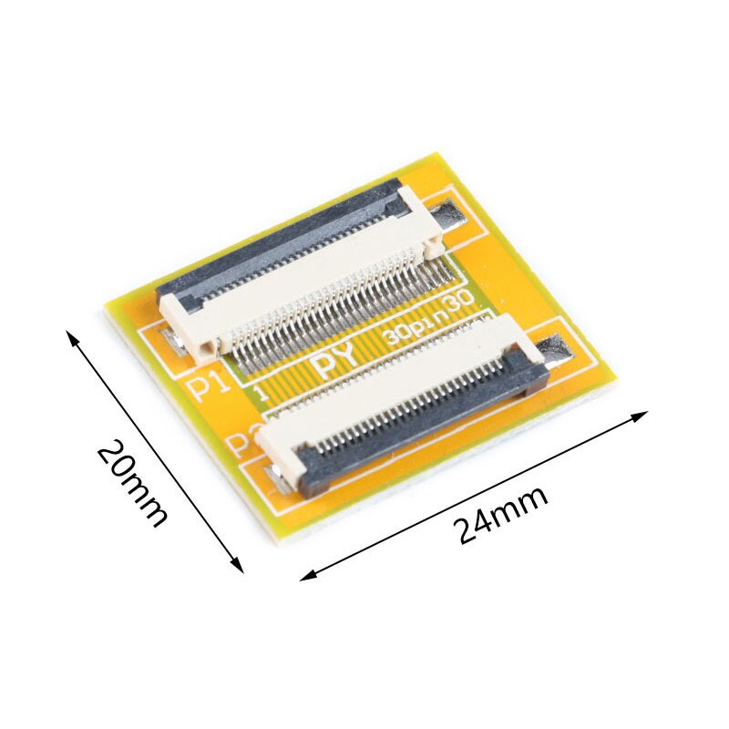 2Pcs FPC FFC Flexible Flat Cable Extension Board 0.5 mm Pitch 6 8 10 12 14 20 30 40 50 PIN Connector: 30P