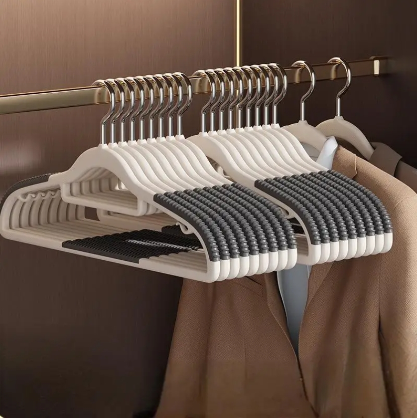 10 stk. tøjophæng til husholdningsbrug skridsikre sovesal soveværelse speciel opbevaring tøjophæng ingen spor