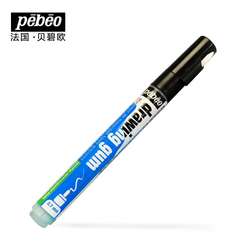 Magic Marker Pen! Pebeo Witte Vloeibare Pen Voor Waardoor Blank Schilderij Tekening Leeg Gel Tekening Gum 1 Stuk Met Vervangen Pen Hoofd: 1 piece pen