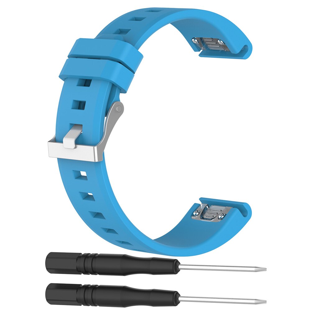 22 millimetri Cinturino In Silicone per Garmin Fenix 6 Pro 5 Più Forerunner 935 945 Strap Quick Fit Wristband libero di trasporto Intelligente accessori Per orologi: Sky blue