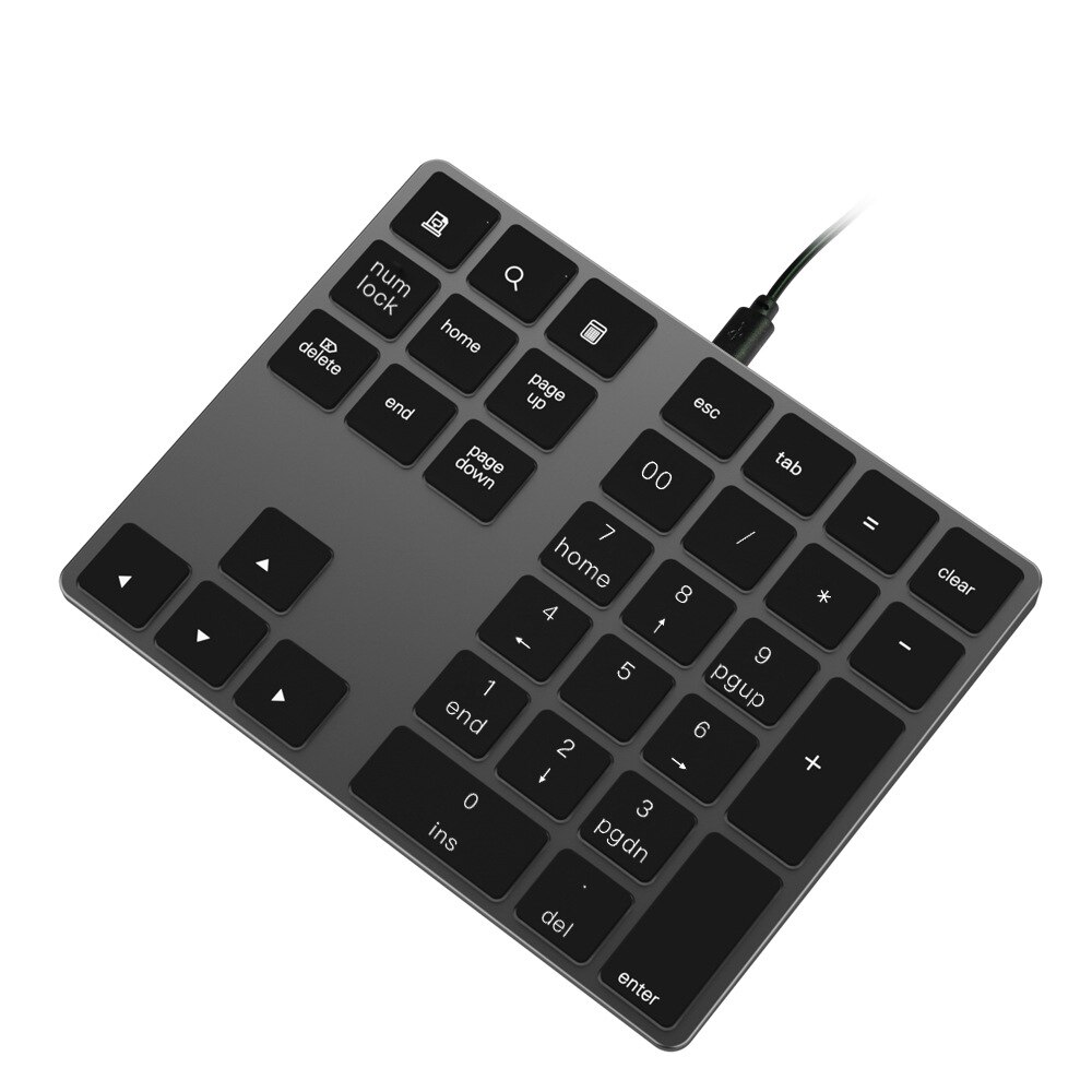 34 Toetsen Keypad Numeriek Toetsenbord Bedraad Toetsenbord Mini Digitale Toetsenbord Voor Imac/Mac Pro/Macbook/Macbook Air/Pro Laptop Pc