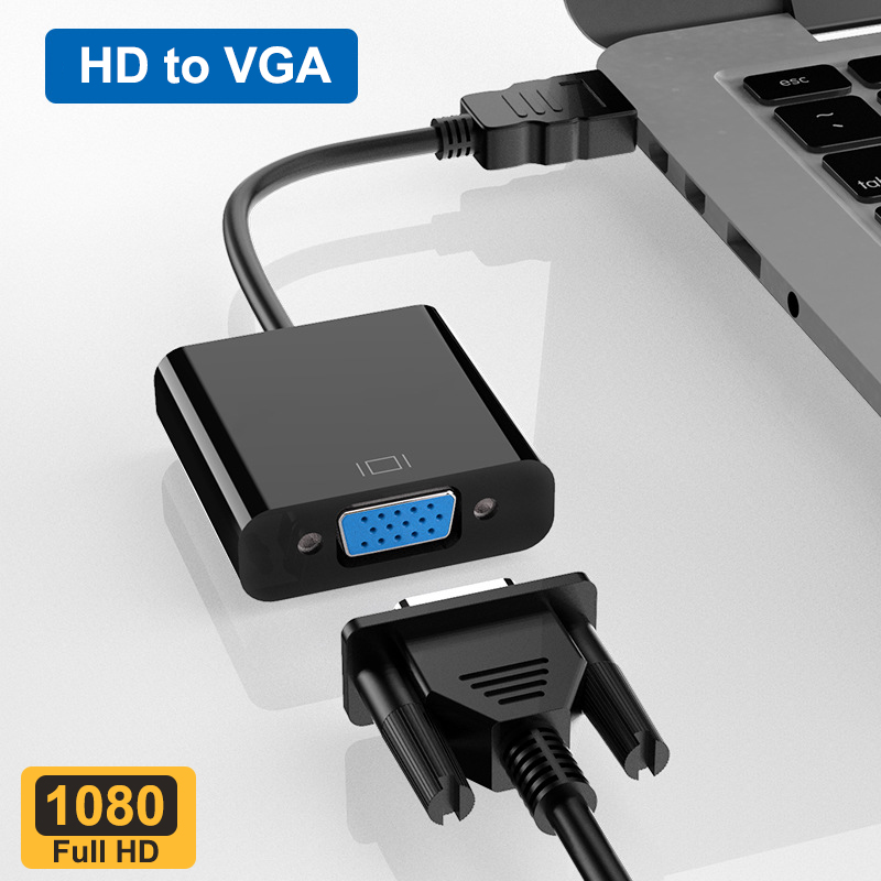 Hdmi-Compatibele Kabel Naar Vga Adapter 1080P Hdmi Splitter Speaker Kabel Audio Interface Converter Voor Tv Box PS4 laptop Projector