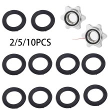 2/5/10pcs Rubber Washer For 1" Spinlock Dumbbell Nut Rubber Ring Replacement Orings Washer Attachments Gym Workout Fitness