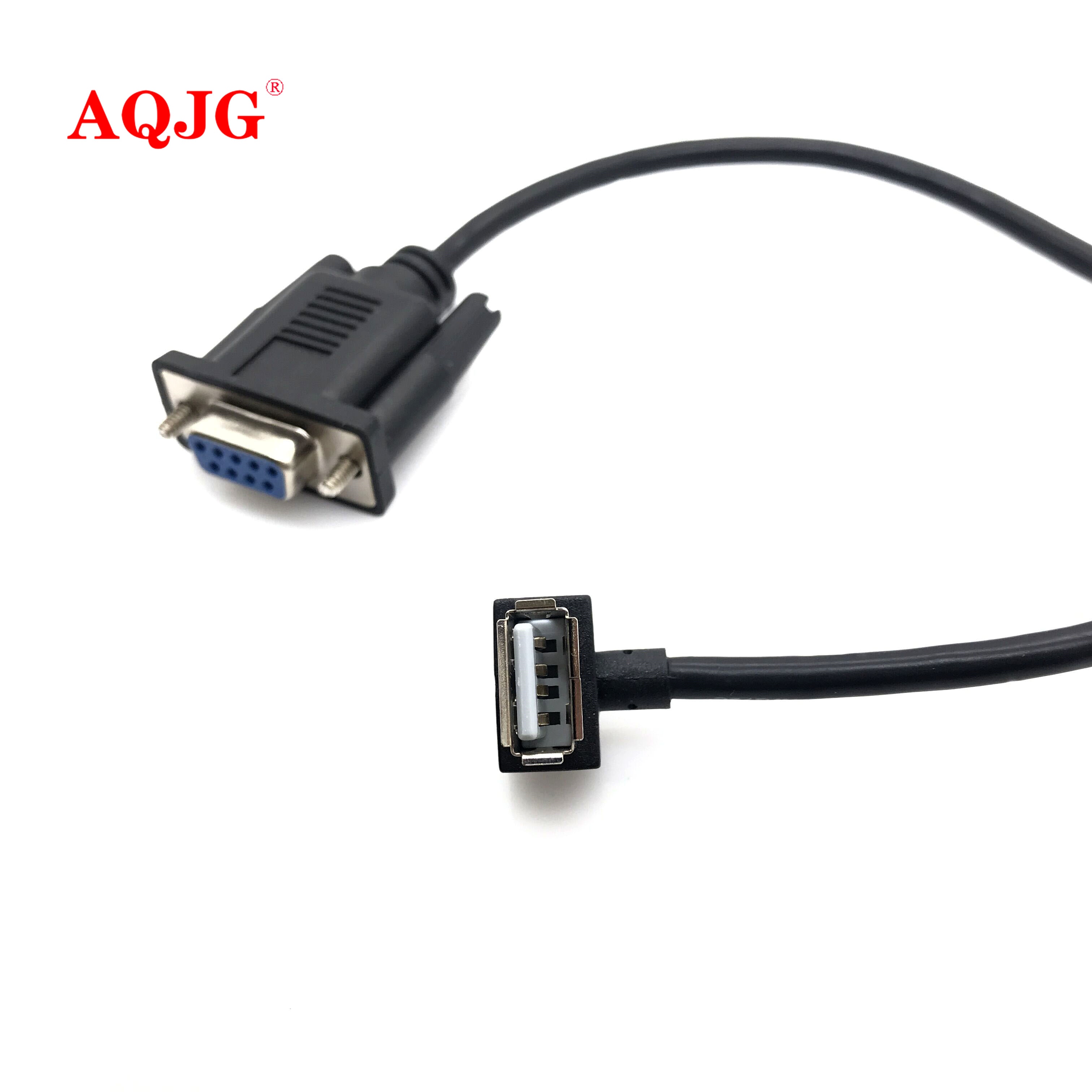 RS232 DB9 Female to USB 2.0 A Female Serial Cable Adapter Converter 8" Inch 25cm