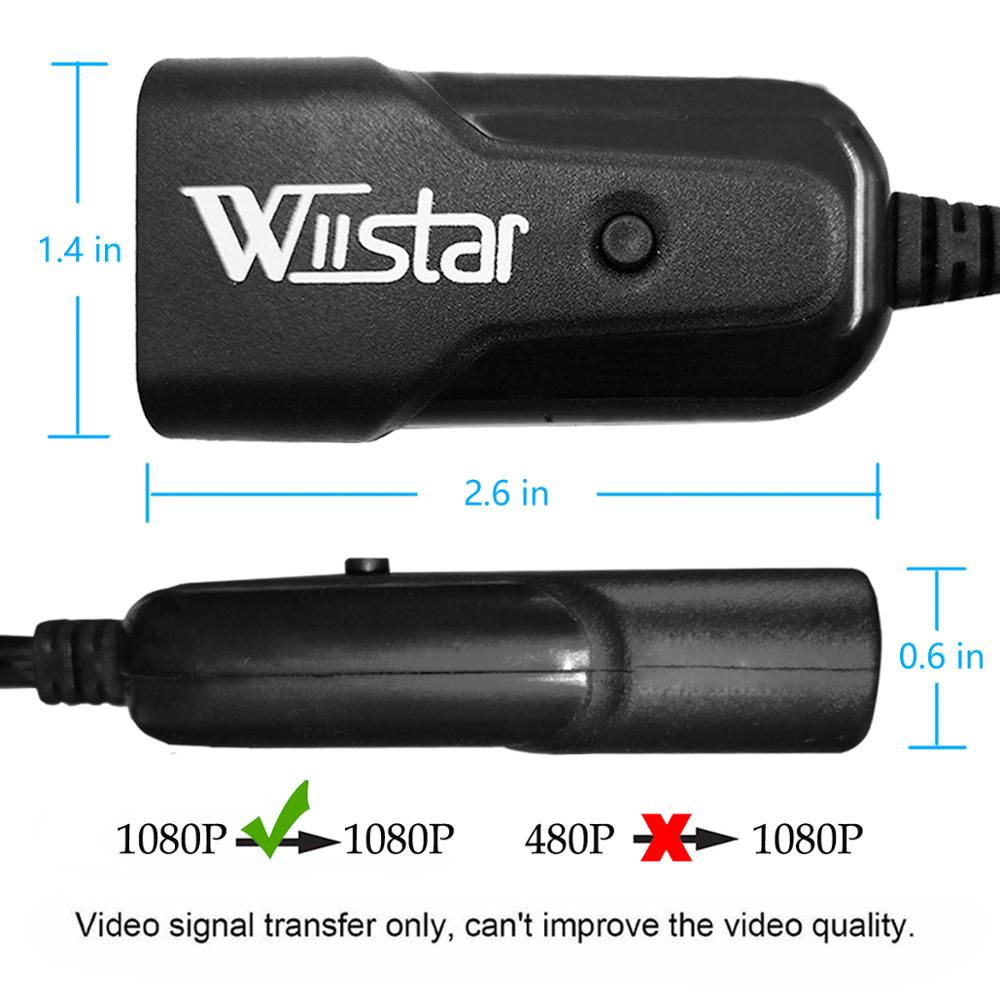 Wiistar HDMI to AV RCA Male Converter mini hdmi2av rca1080P NTSC/PAL for PC HDTV PS3 VCR HDMI to Male AV Video Box