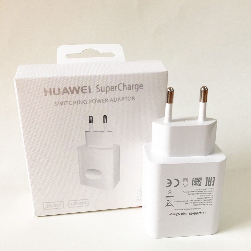 HUAWEI P30 Lite SuperCharge Fast Charger 5A Type C USB Cable For P9 P10 P20 Plus Mate 9 10 20 Pro 20X Honor 10 20 V20 V10: Only EU Charger