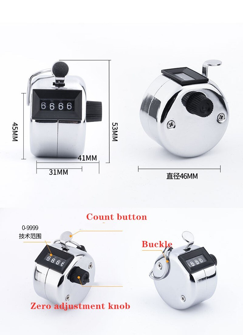 4 Digit Number Finger Counter LCD Digital Display For Sewing Knitting Weave Buddha Pray Soccer Accessories Fast