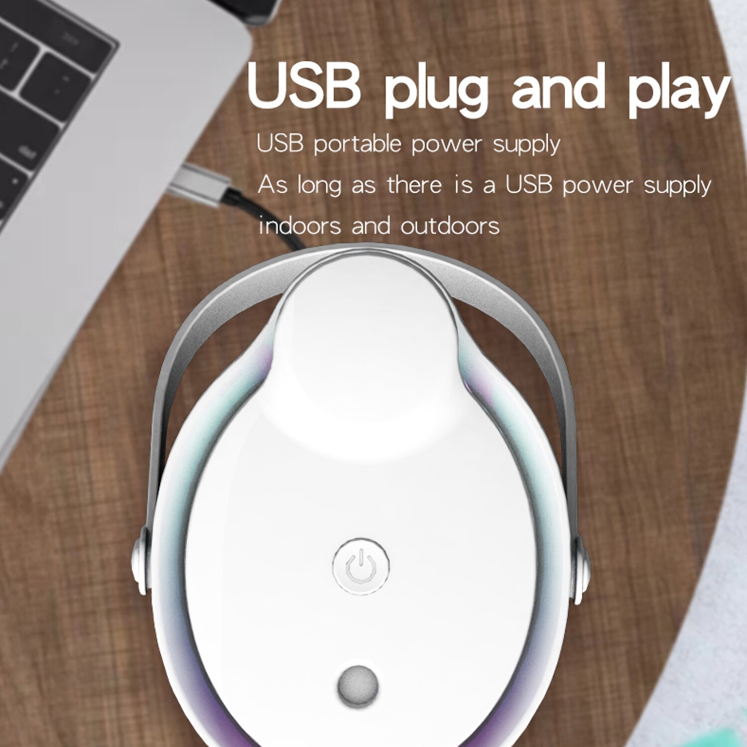 1L Mist Humidifier Diffuser with Bluetooth Speaker Colorful Light Quiet Humidifier Essential Oil Diffuser USB Home Humidifier