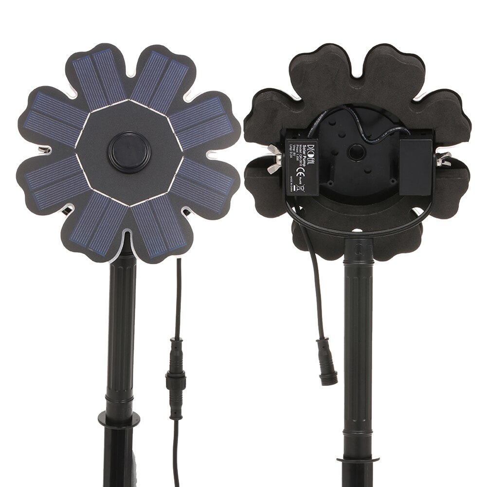 Zonne-energie Vogelbad Fontein Watervallen Drijvende Tuin Brushless Waterpomp Sproeier Zwembad Vijver Tuin Decoratie