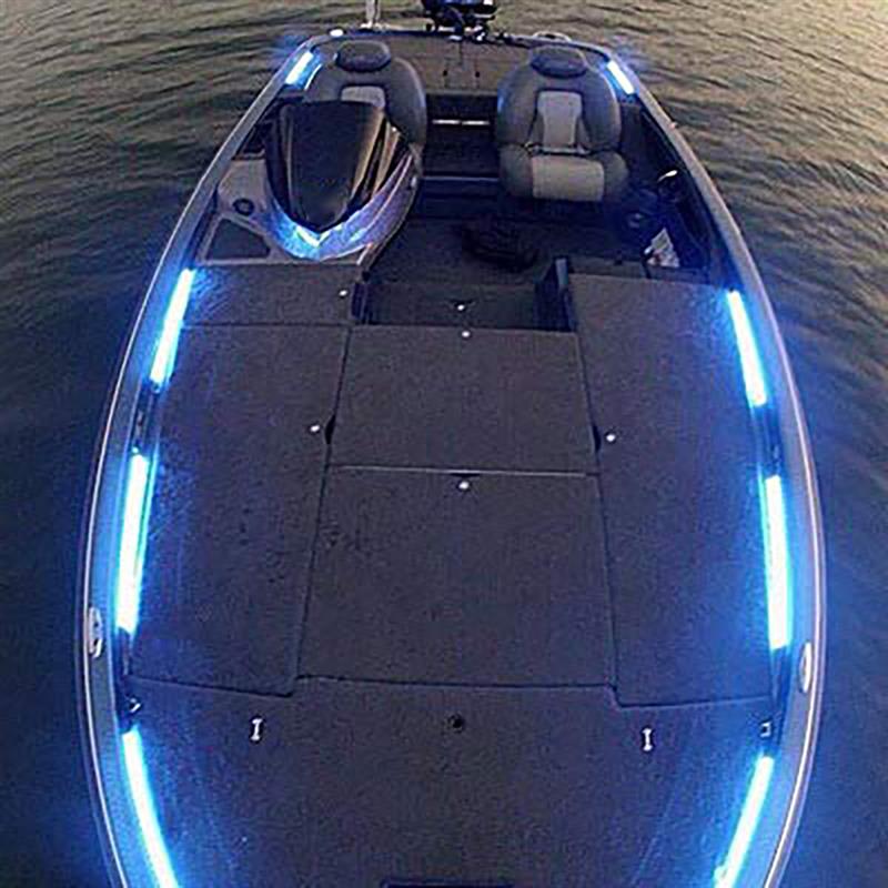 Boat Bow LED Navigation Lights Deck Lights Stern Lights Courtesy Boat Light IP67 Waterproof Boat Dinghy Pontoon Vessel Catamaran: Blue