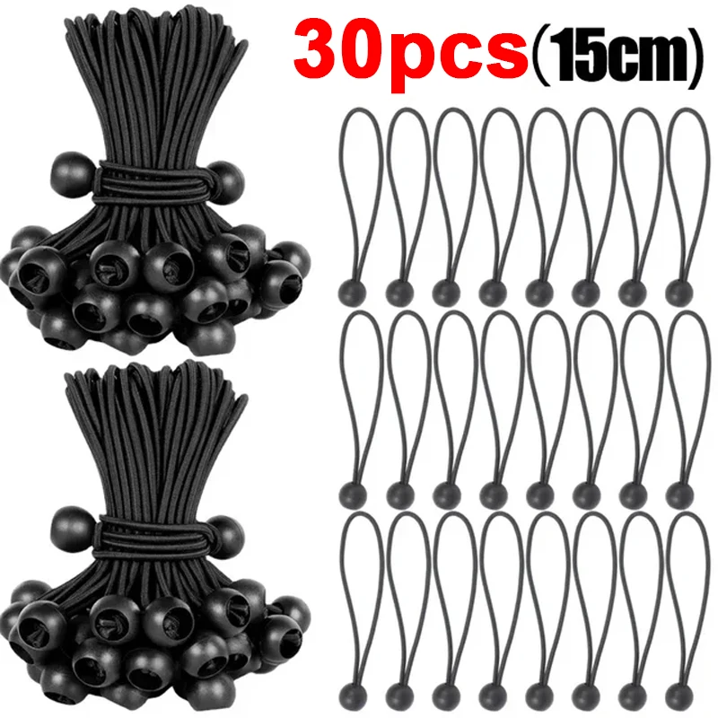 Outdoor Elastic Ball Rope Bungee Cords Portable Tent Fixing Tarpaulin Awning Canopy Heavy Duty Tarp Tie Down for Shelter Cargo: PURPLE