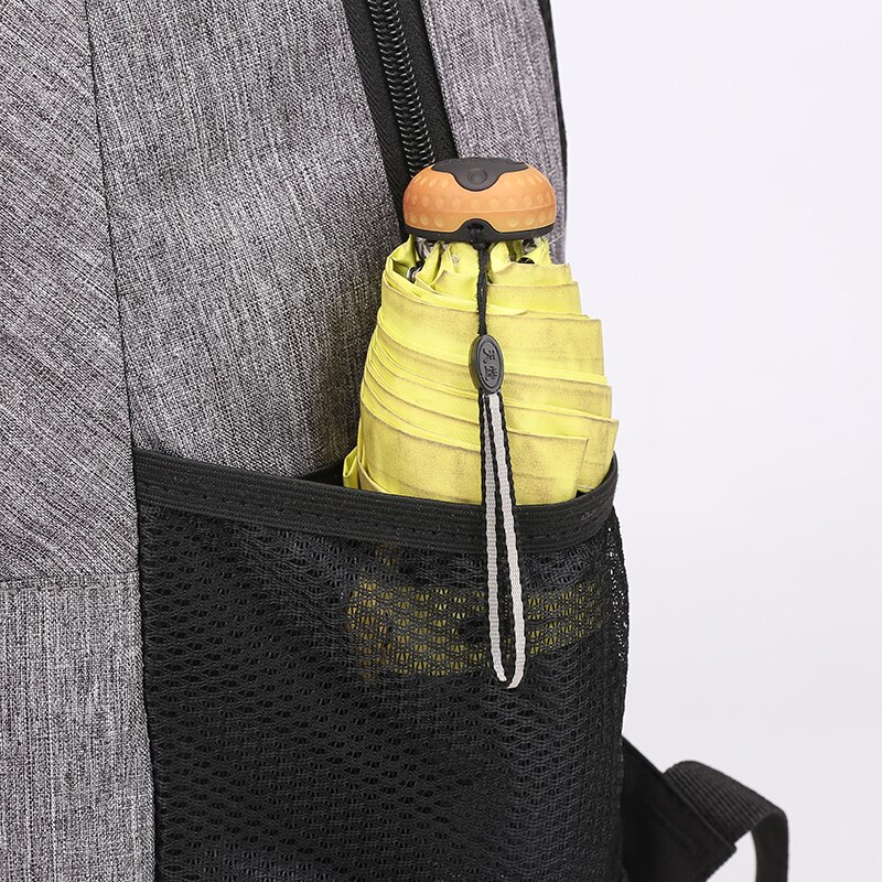 POSSOBAG Fashion Canvas Backpack Men Convertible Shoulder Bag Casual Backpack 15.6 inch Laptop College Bag for School Travel Daypacks Hiking Business Vacation Camping Men Knapsack, Grey, L