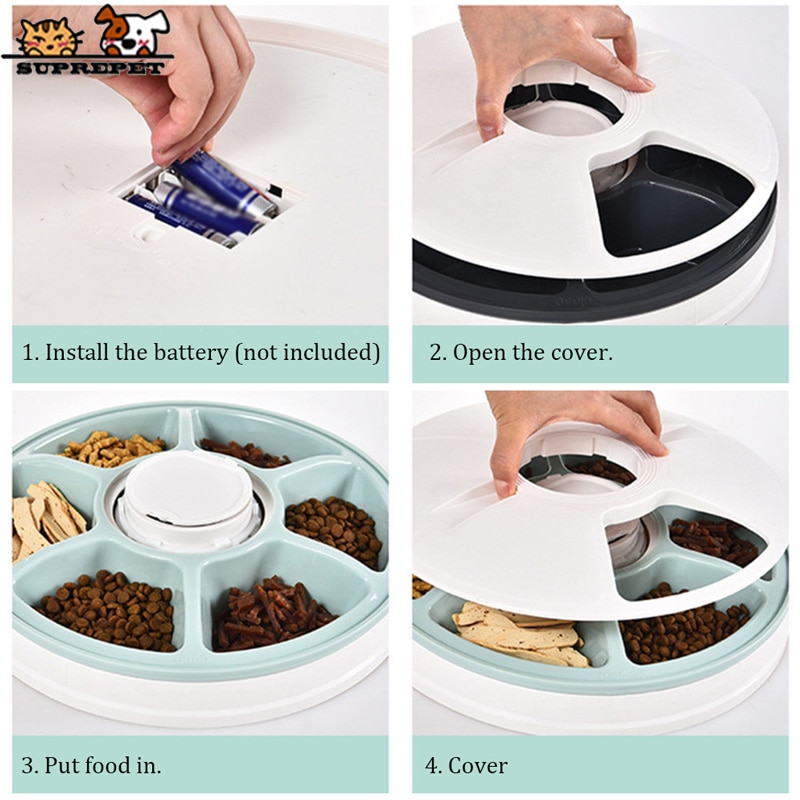 Image showcasing SUPREPET Pet Feeder Cat Food Automatic for Pet Cat... – Grandado